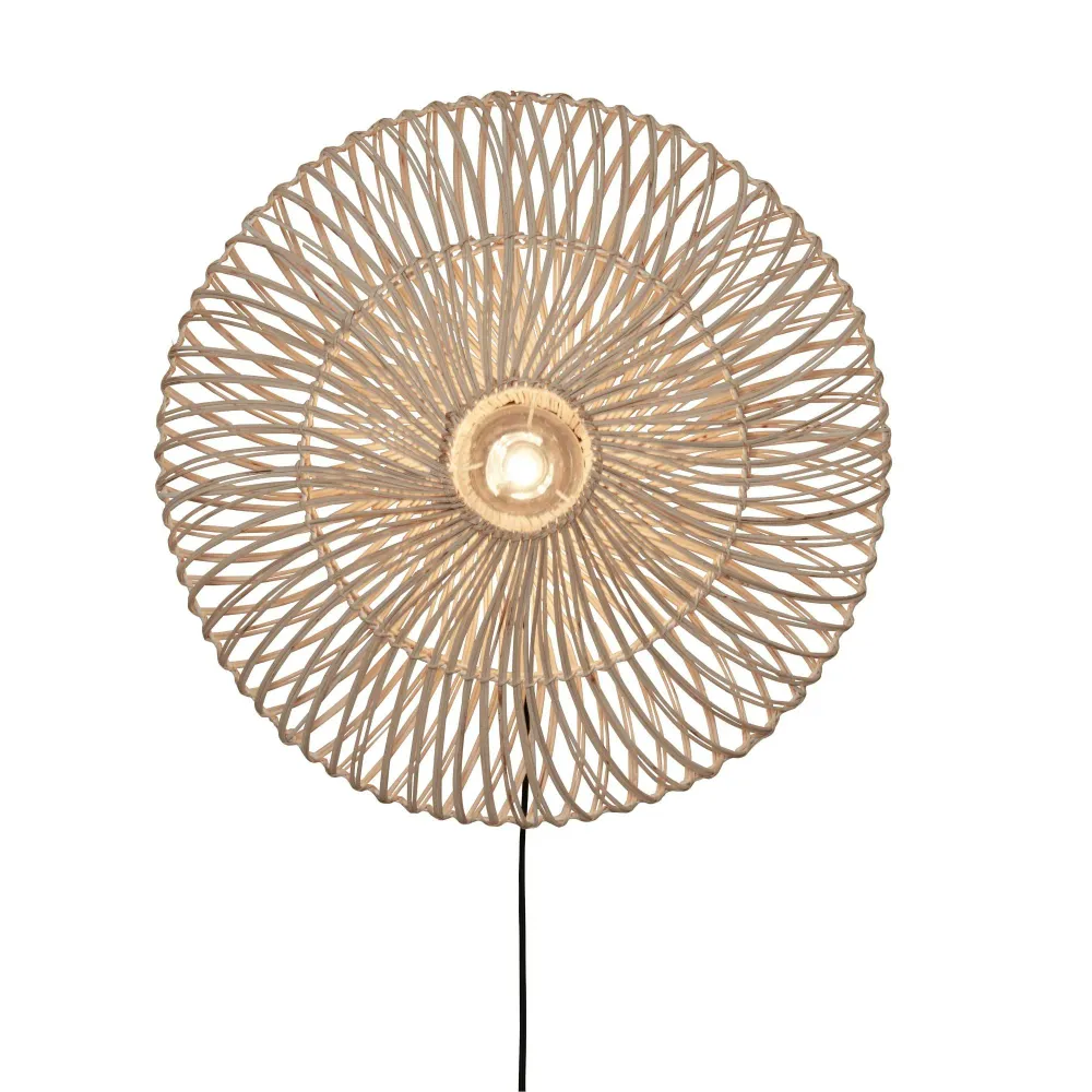 GOOD&MOJO wandlamp Zanzibar - wit - 55x55x14cm GOOD & MOJO