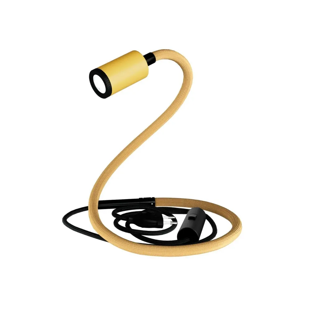 GU1d-one Pastel Verstelbare lamp zonder voet met mini LED-spot - Mosterd