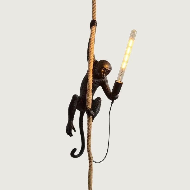 Hanglamp Aap aan Touw Dierenlamp