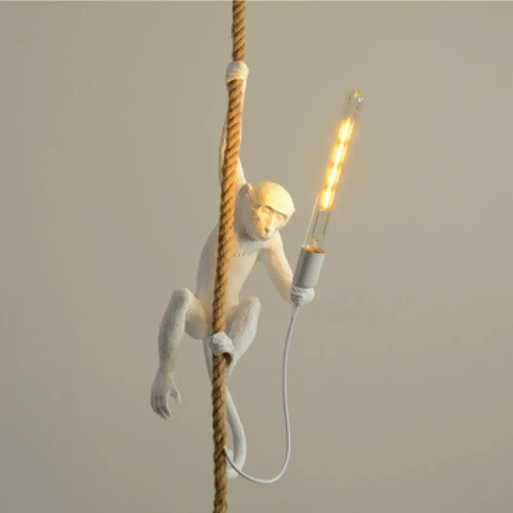Hanglamp Aap aan Touw Dierenlamp
