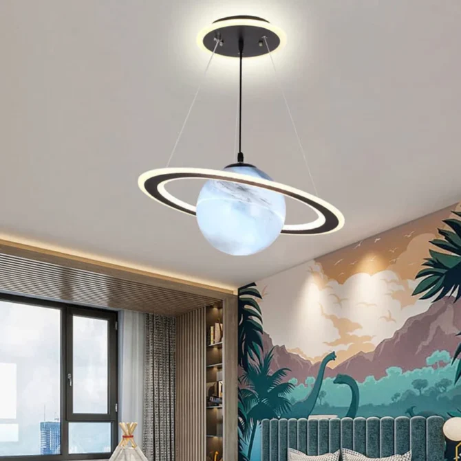 Hanglamp Astronaut LED voor Kinderkamer - Ruimteverlichting