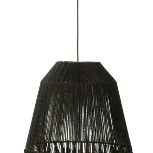 Hanglamp Celia Jute Zwart Groot