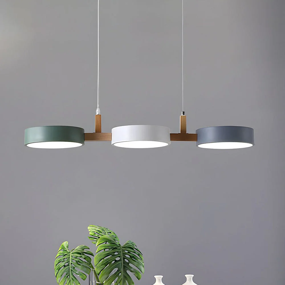 Hanglamp Eettafel met Cilindervorm en Houten Accenten voor Woonkamer