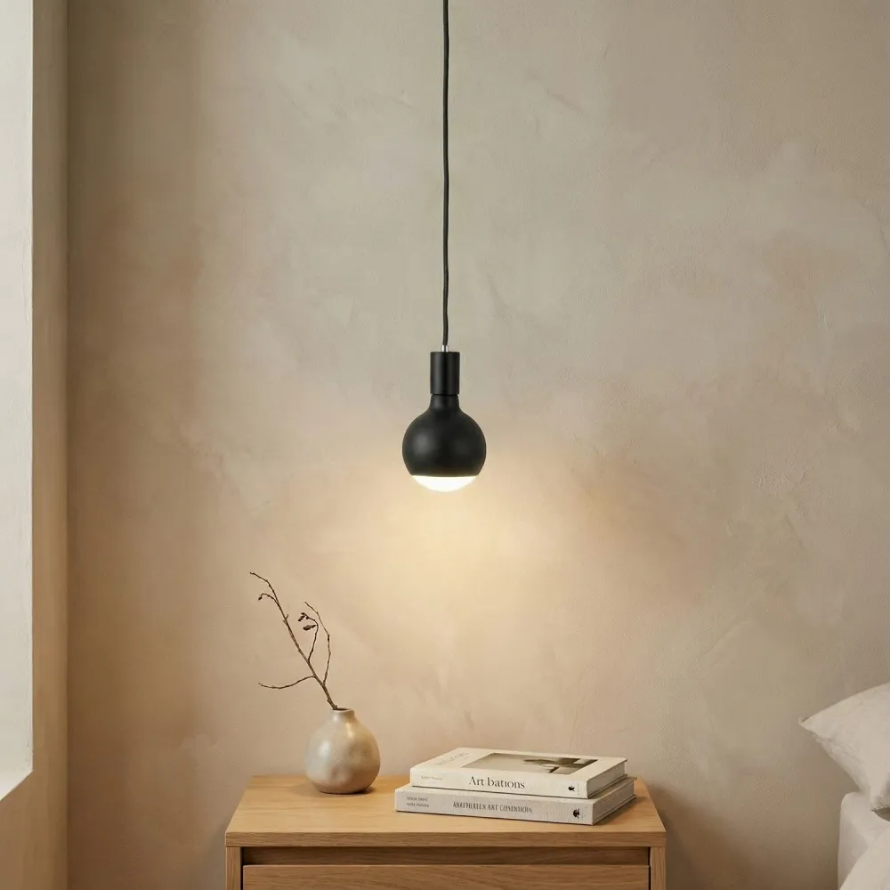 Hanglamp Filotto Metallico met Lichtbron Lucia - Zwart