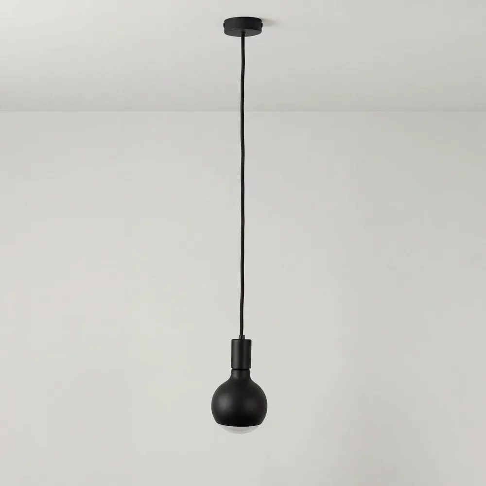 Hanglamp Filotto Metallico met Lichtbron Lucia - Zwart