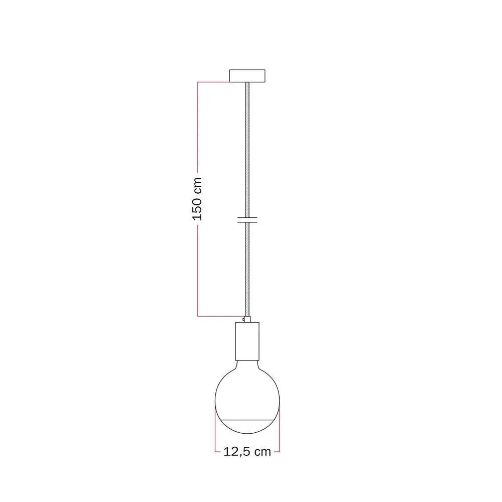 Hanglamp Filotto Metallico met Lucia Lichtbron - Grijs