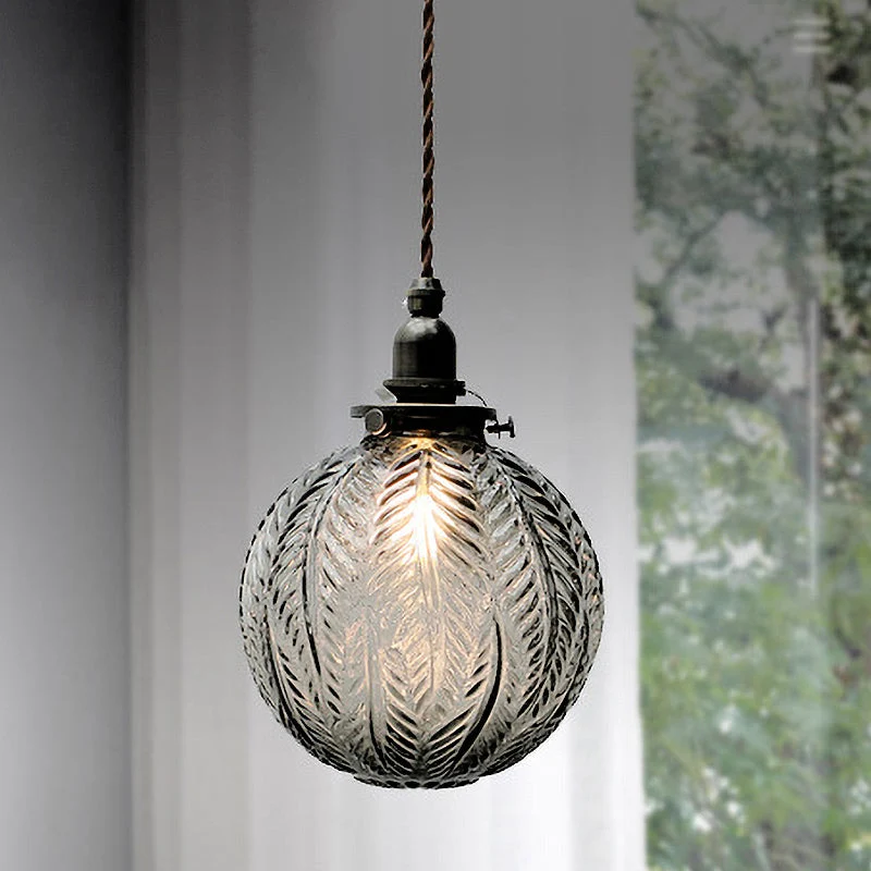 Hanglamp Glazen Bol met Koord