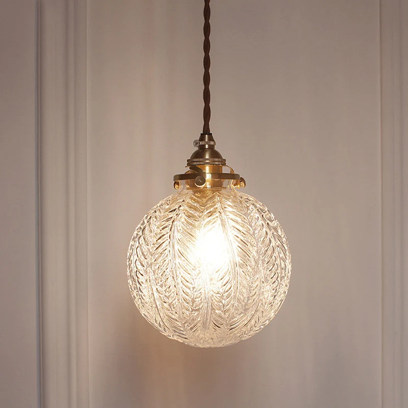 Hanglamp Glazen Bol met Koord