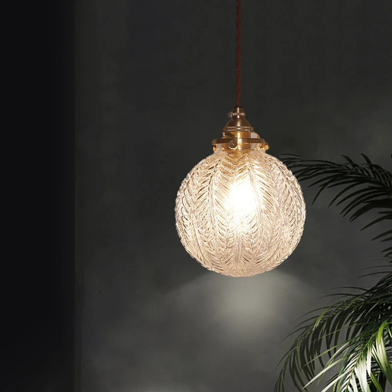 Hanglamp Glazen Bol met Koord