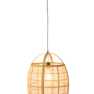 Hanglamp Ion Linnen/Bamboe Natuurlijk Klein