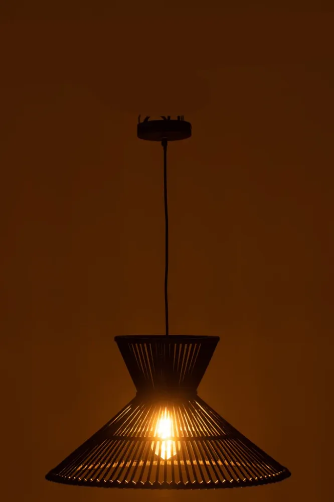 Hanglamp Lagen Bamboe Zwart Klein