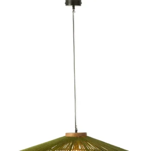 Hanglamp Ovni IJzer/Jute Groen Groot
