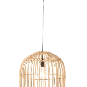 Hanglamp van natuurlijk rattan.