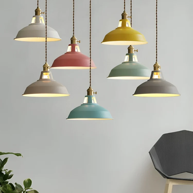 Hanglamp voor Eettafel met Retro Industrieel Ontwerp en Eenvoudige Montage
