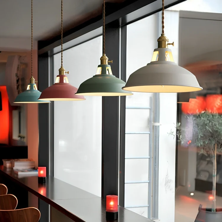 Hanglamp voor Eettafel met Retro Industrieel Ontwerp en Eenvoudige Montage
