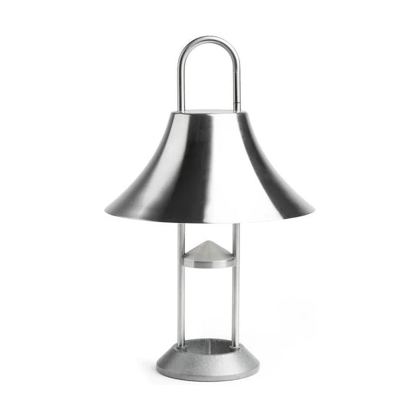 HAY Mousqueton Portable Lamp Brushed Stainless Steel