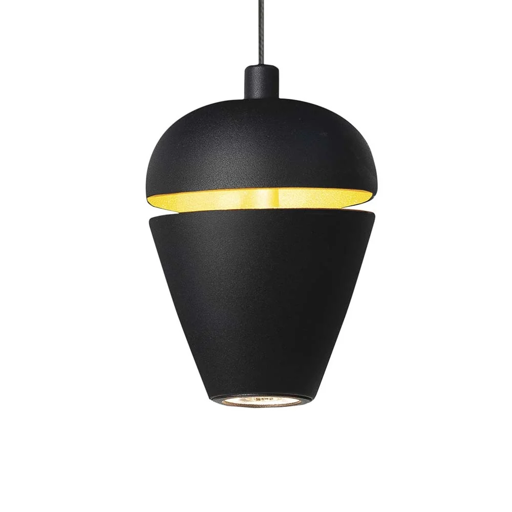 Highlight hanglamp Kobe - 1 lichts - 12 x 135 cm - zwart