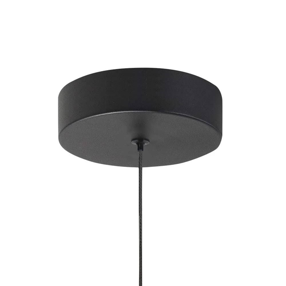 Highlight hanglamp Kobe - 1 lichts - 12 x 135 cm - zwart
