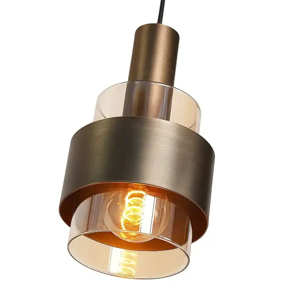 Highlight hanglamp Marrone - 4 lichts - 110 x 150 cm - brons