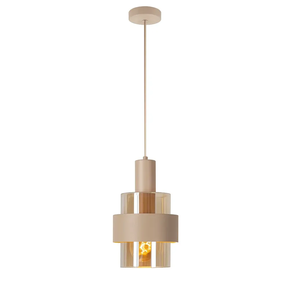 Highlight hanglamp Marrone - 1 lichts - 18 x 150 cm - beige