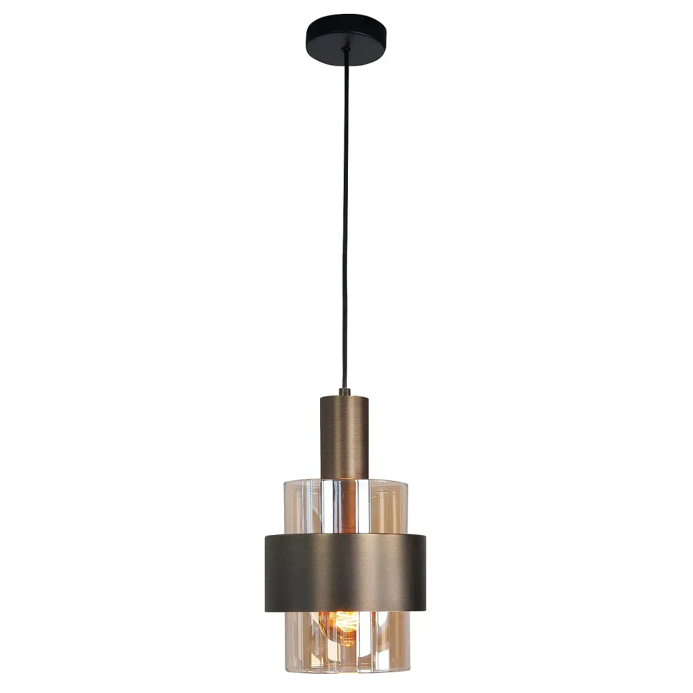 Highlight hanglamp Marrone - 1 lichts - 18 x 150 cm - brons