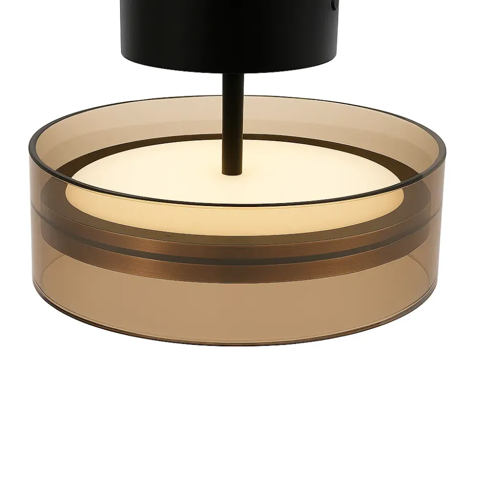 Highlight plafondlamp Enzo - 1 lichts - 30 x 18.5 cm - zwart