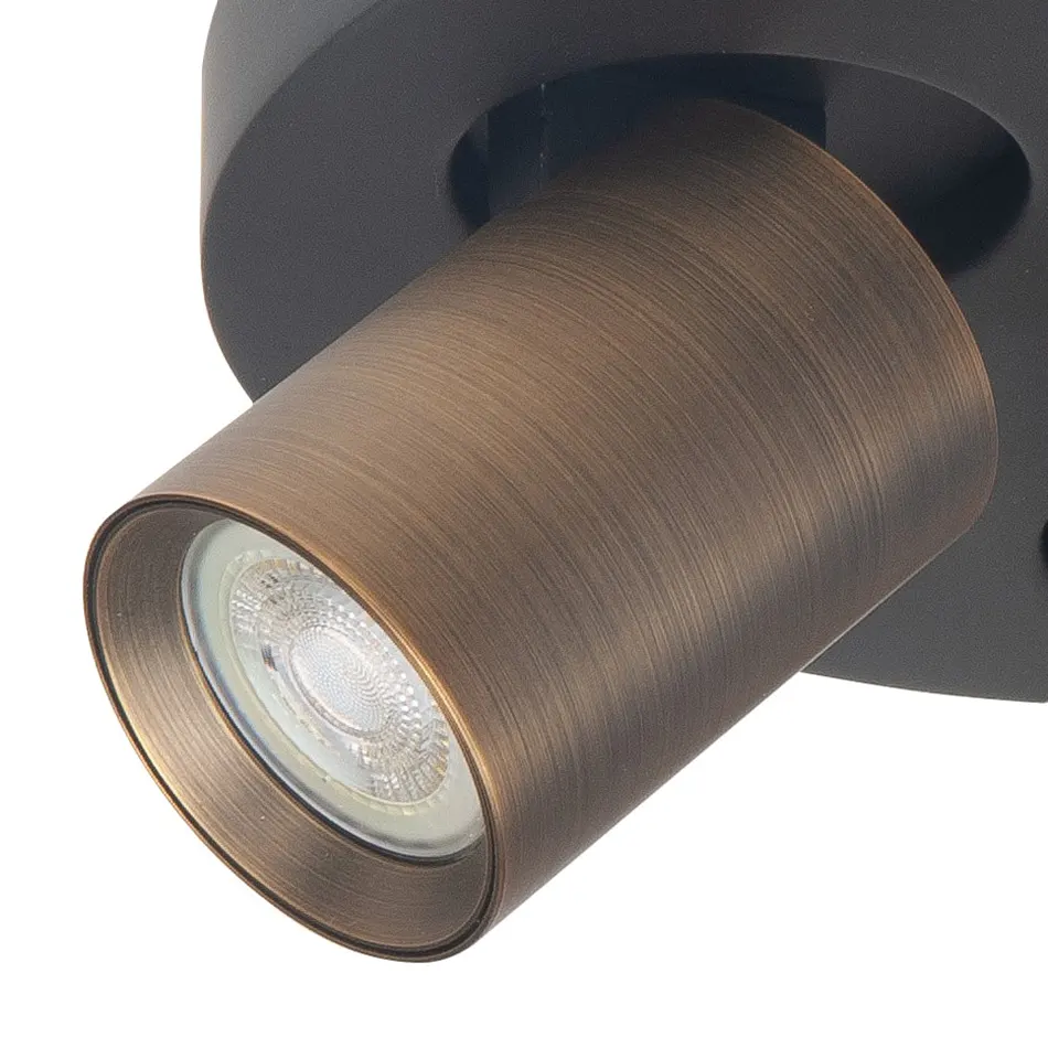 Highlight spot Oliver - 1 lichts - 10 x 13 cm - zwart brons