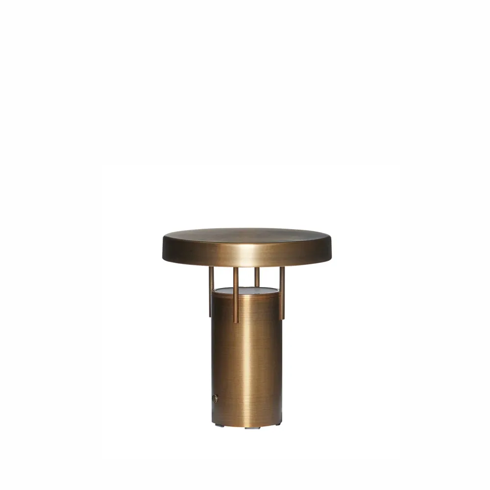 Hübsch draagbare lamp BringMe - ijzer/polycarbonaat - ø18xh20cm, led Hubsch