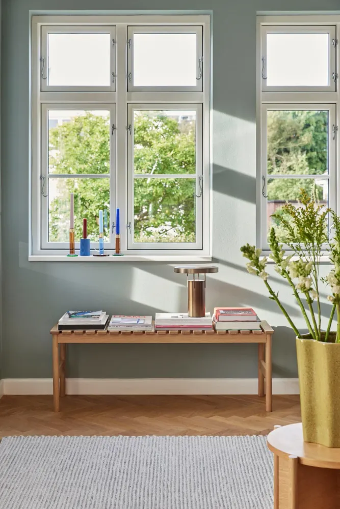 Hübsch draagbare lamp BringMe - staal - ø25xh28cm Hubsch