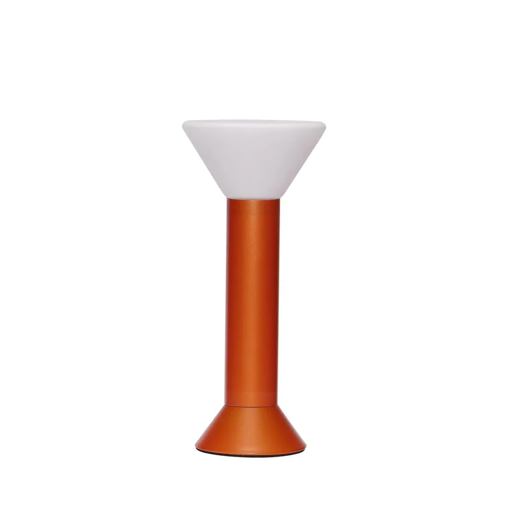 Hübsch draagbare lamp Flash - glas/ijzer - ø14xh30cm, led, 3w Hubsch