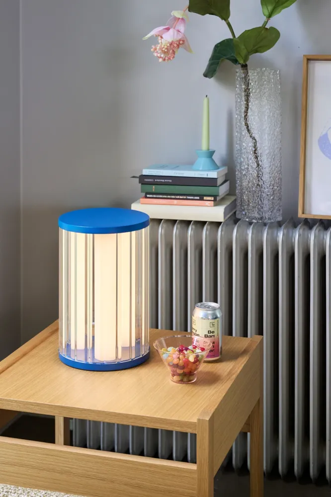Hübsch tafellamp Aru - glas/ijzer - ø20xh30cm Hubsch