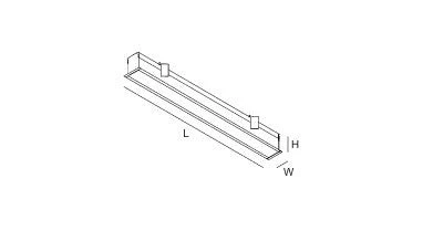 Intra Lighting lin sop 5300 LM 49 W 830 L3082 mm dali IP20 wit 17251152001L1