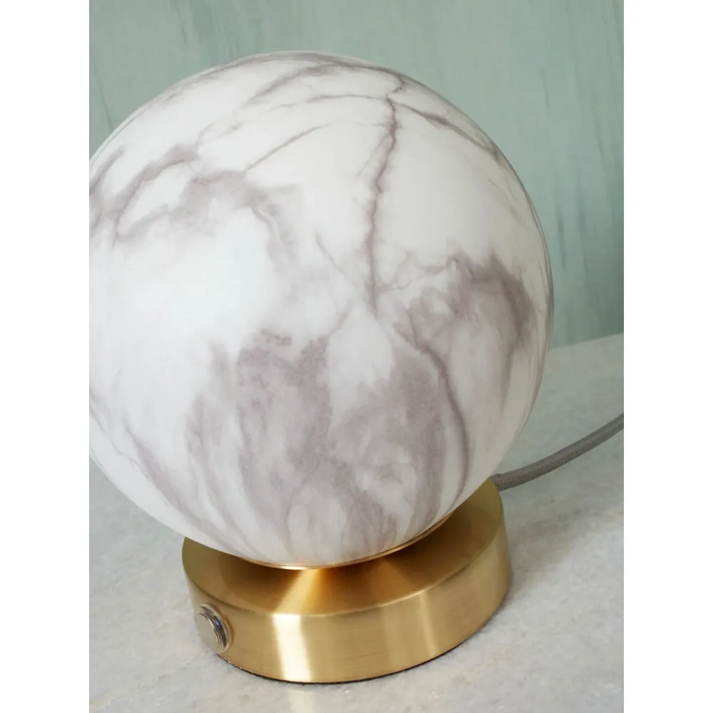 it's about RoMi tafellamp Carrara - wit - Ø16cm