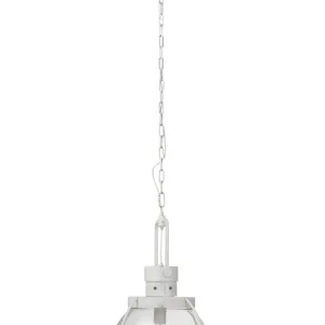 J-Line hanglamp Bol - glas/metaal - wit