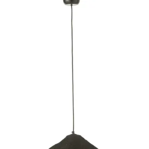 J-Line hanglamp Hoed Moonj - jute - zwart - small