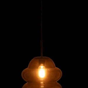J-Line hanglamp Honinglepel - glas - grijs