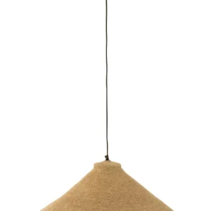 J-Line hanglamp Kegel - zeegras - naturel