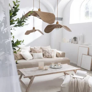 J-Line hanglamp Moon - jute - naturel - medium