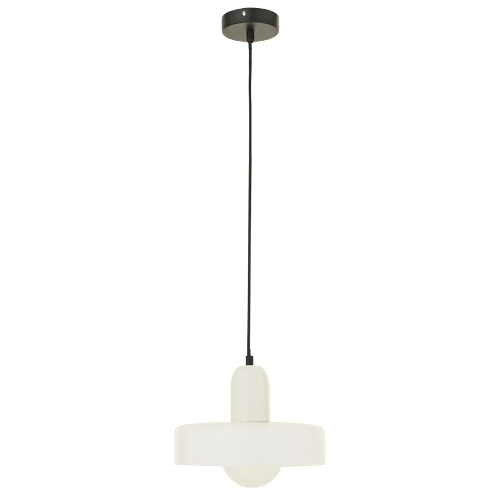J-Line hanglamp Retro - glas - wit