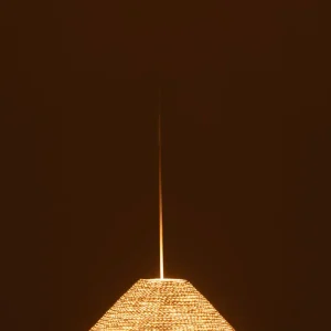 J-Line hanglamp Ufo - zeegras - wit - small