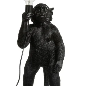 J-Line lamp Aap Staand - polyresin - zwart