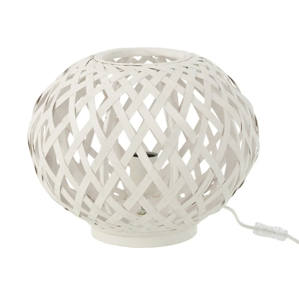 J-Line lamp - bamboo - wit