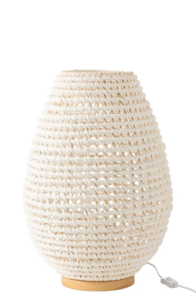 J-Line lamp Getwist - metaal - wit
