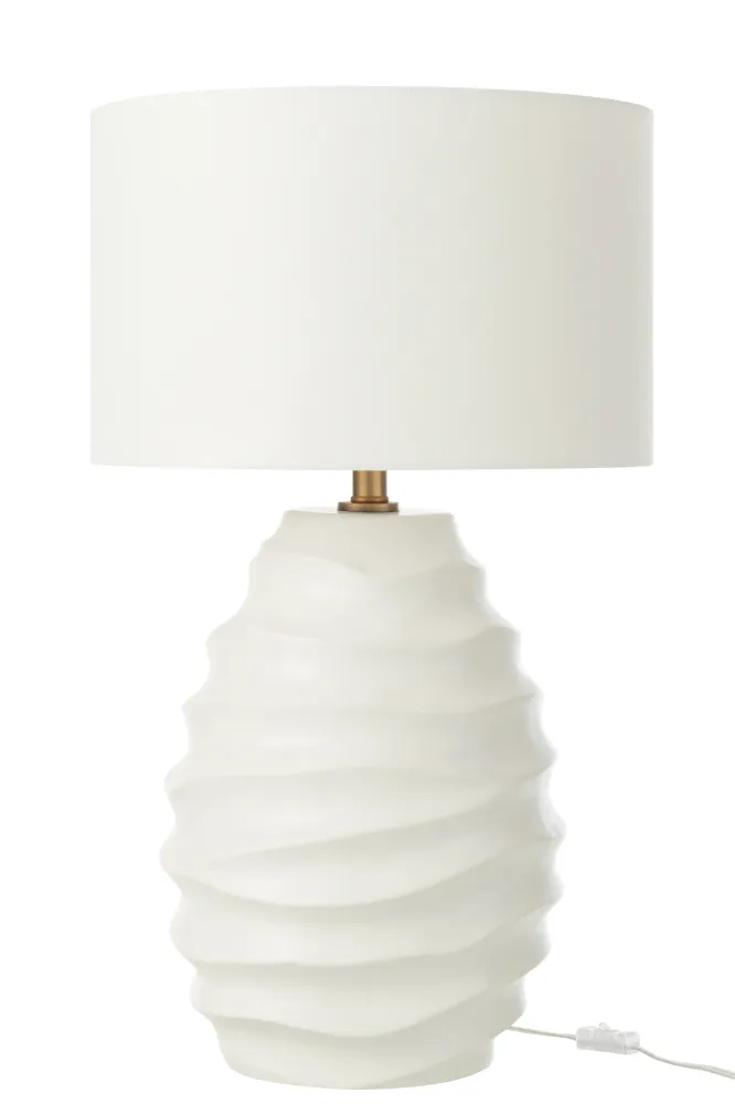 J-Line lamp Golf - keramiek - wit
