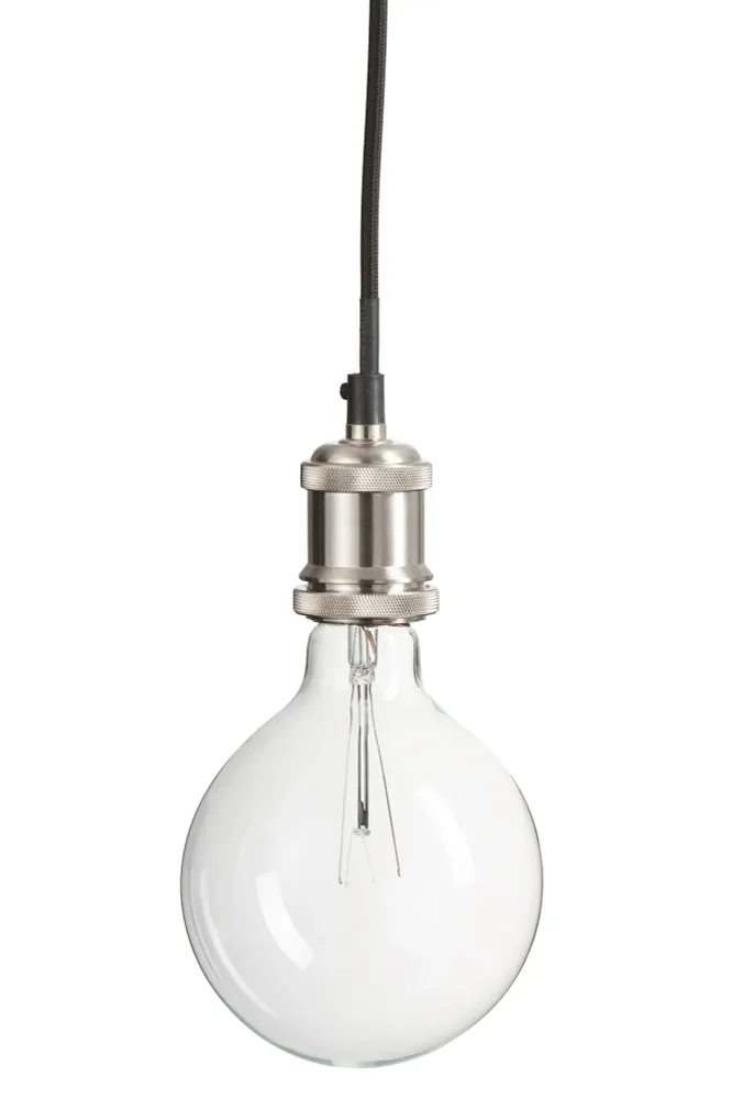 J-Line lamp Socket - metaal/glas - transparant