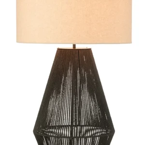 J-Line lamp Striing - metaal/papier - zwart