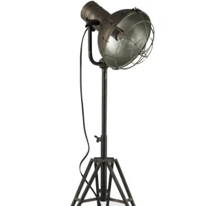 J-Line vloerlamp Spothlight - metaal - grijs