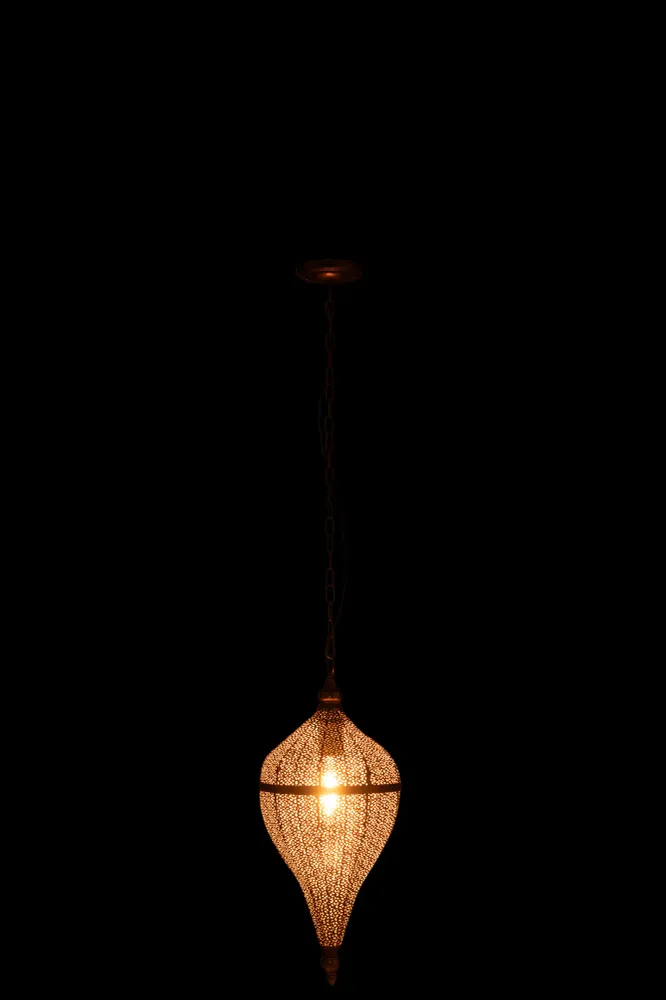 J-Line Belvivere Druppel Hanglamp Metaal Goud Small