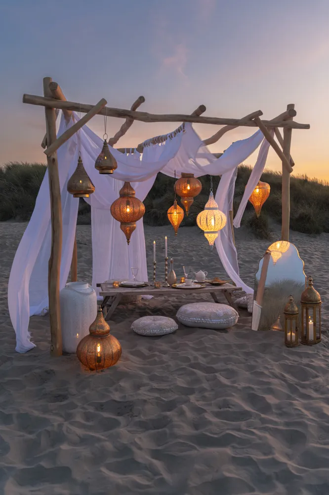 J-Line Belvivere Druppel Hanglamp Metaal Goud Small
