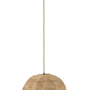 J-Line Belvivere Hanglamp Bol Bananenbladeren Naturel Medium